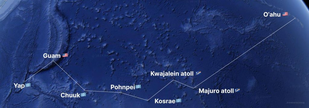 Island hopping trip of Micronesia